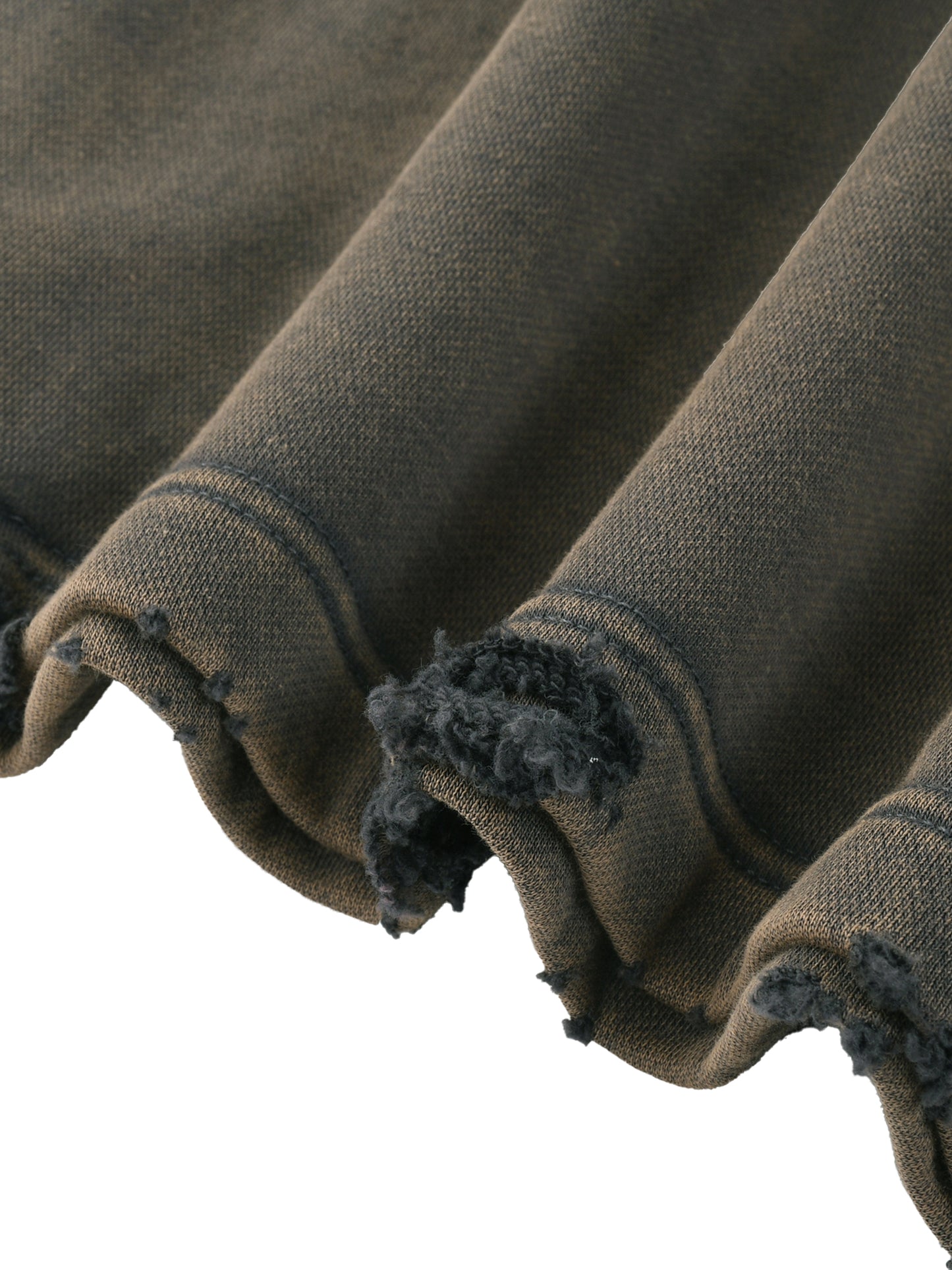 Sagrado Corazón—  
Vintage Washed Frayed-Hem Hoodie