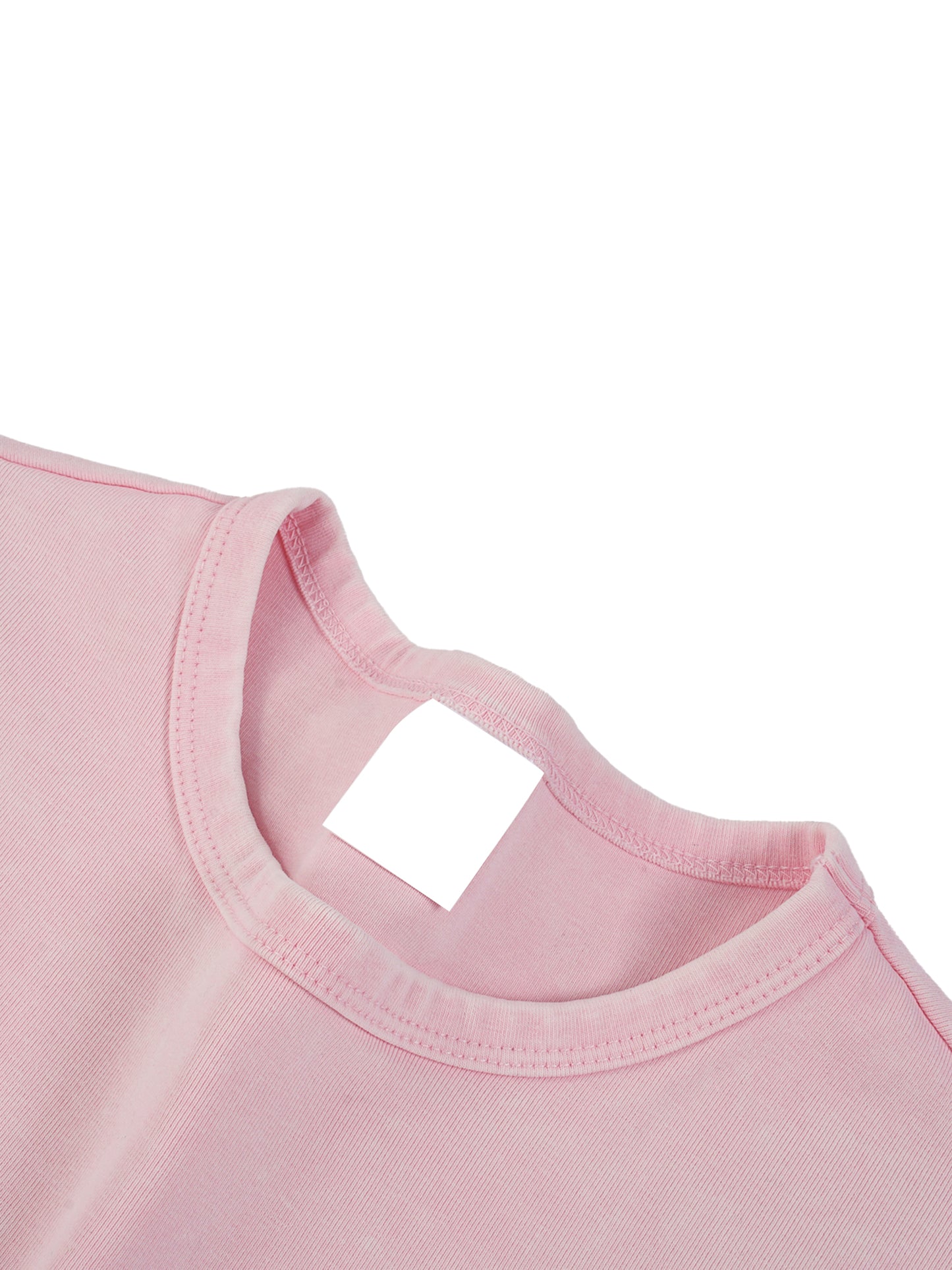 Angelita Pura — Snow Washed Pink Crop Top